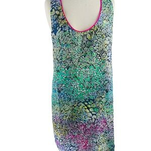 Anthropologie Charlie Jade Sleeveless Watercolor Shift Dress, Size XS